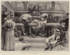 The First Voyage of a New South African Liner